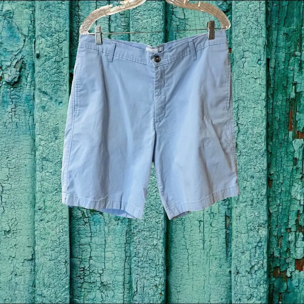 Saddlebred Men's Cotton Chino Walking Shorts Blue Size 36”
